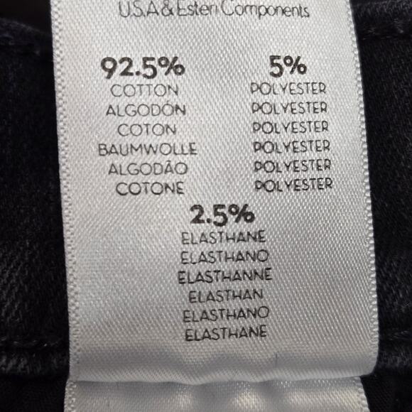 Mother Jeans Womens 29 Insider Crop Step Fray Guilty Racer Black White Stripe - Picture 13 of 13